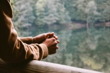 Nature, lake, looking out